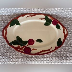Franciscan Apple Oval Serving Platter USA Vintage Earthenware Collectible EUC